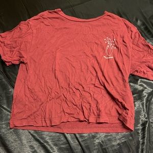 Burgundy Cropped Top